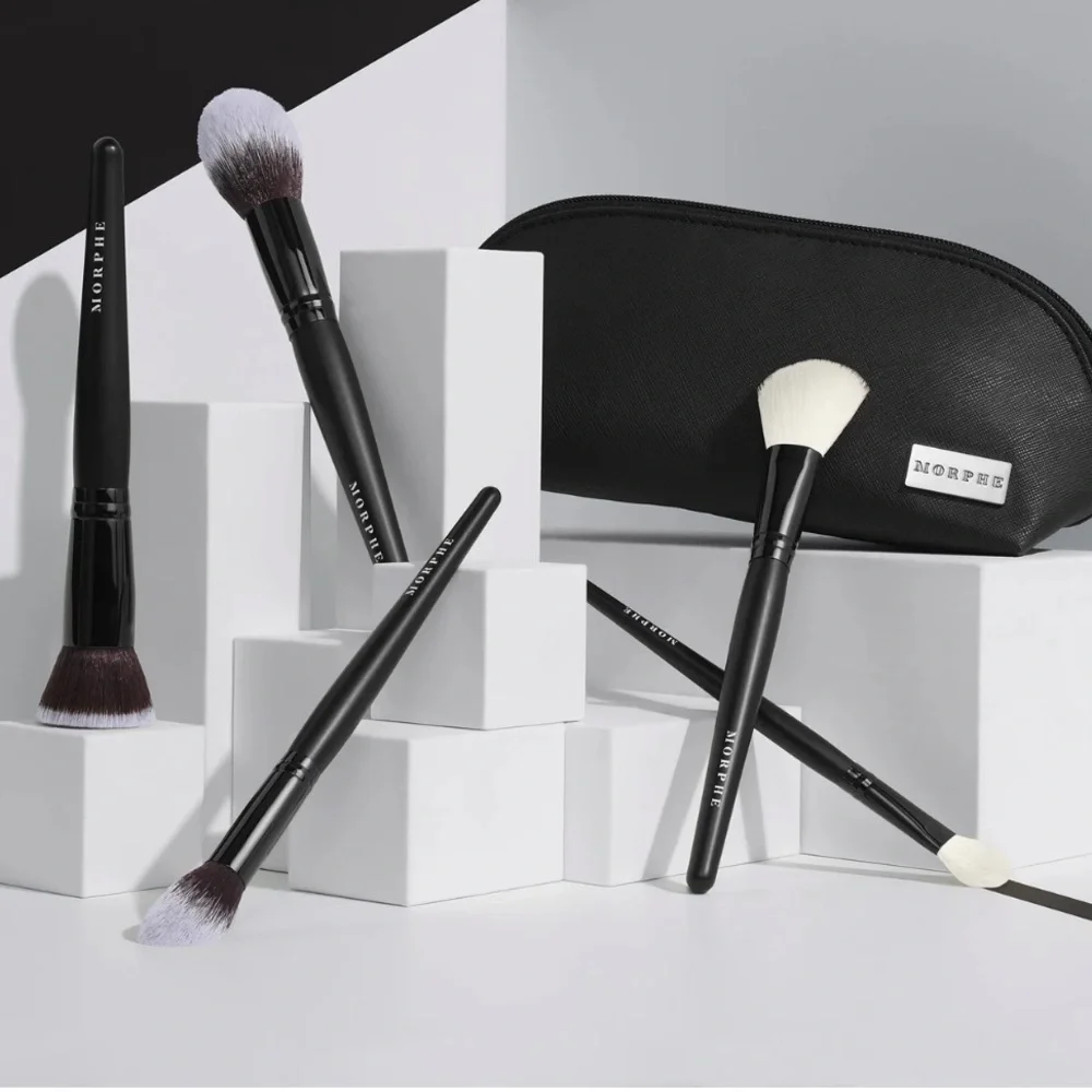 Morphe 5-Piece Face Brush Collection + Bag